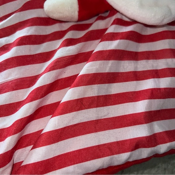 GAGOU Tagou Santa Claus Baby Security Blanket Lovey with Rattle! 10”x10” RARE! - Picture 8 of 12